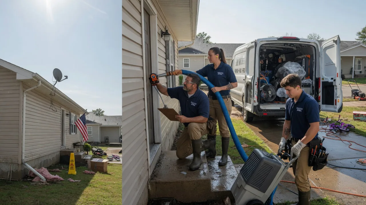 Ceiling Water Damage Restoration in Pulaski, IA near me
